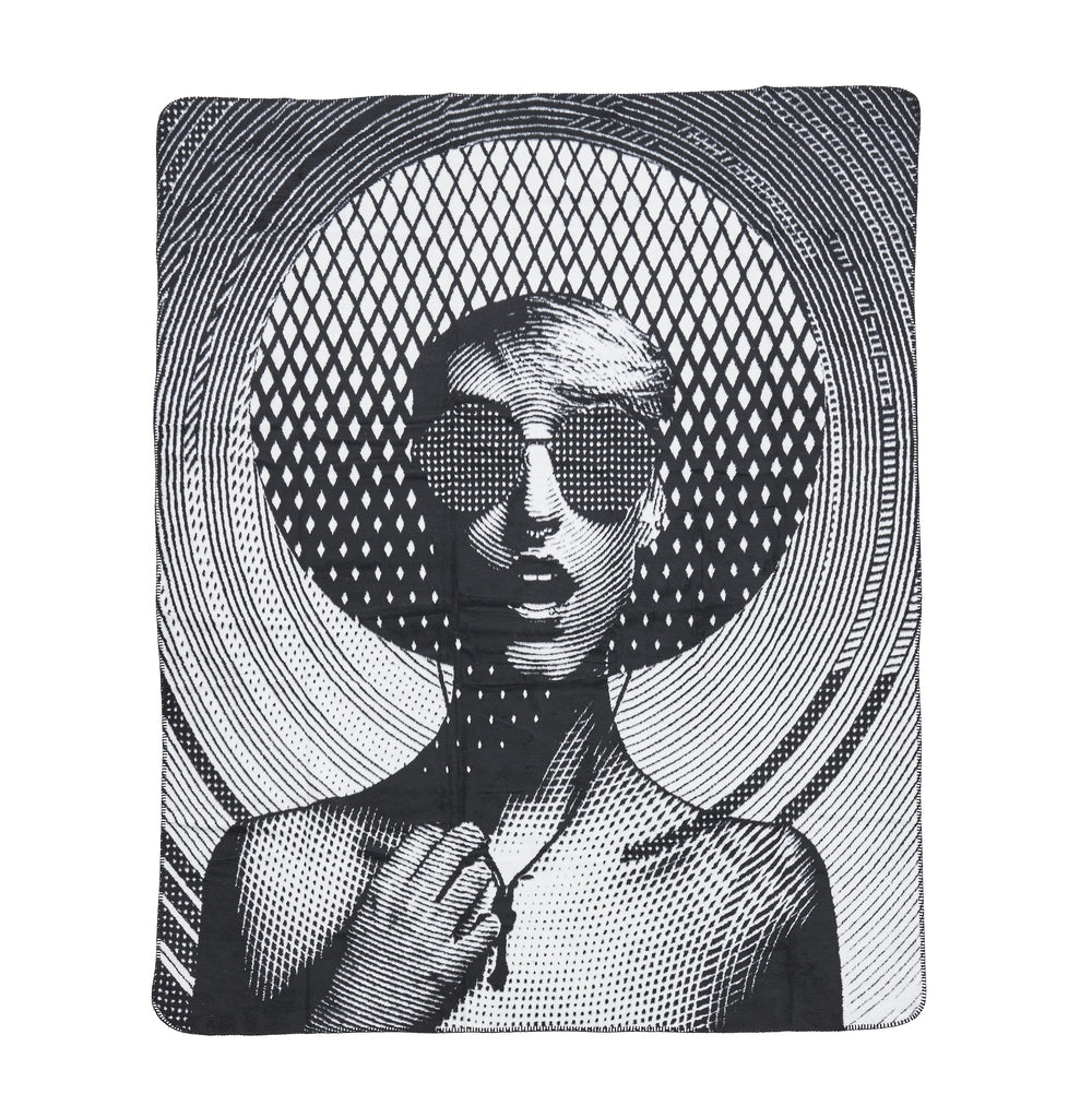 Wohndecke ELECTRA 150x200cm Black/White - CaraHome