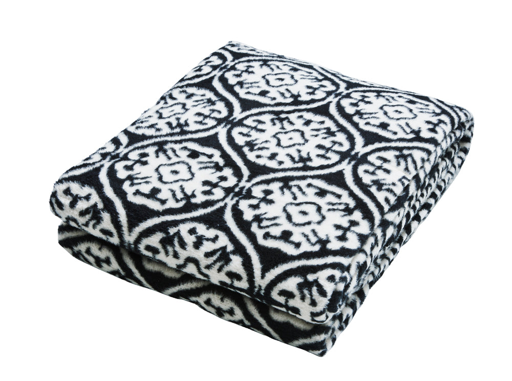 Wohndecke FLORENZ 150x200cm Black/White - CaraHome