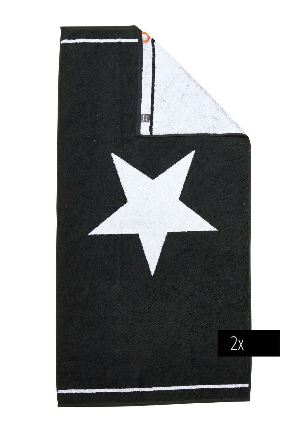 DONE® DAILY SHAPES 2er Set Duschtücher STERN, 70x140cm