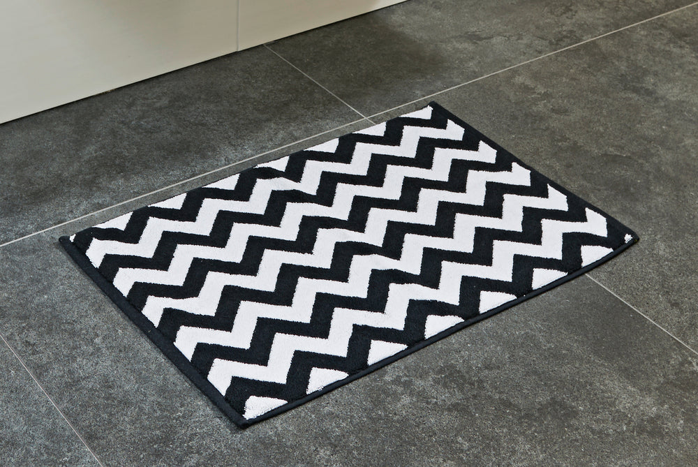 DAILY SHAPES ZICKZACK Badvorleger 50x70cm - CaraHome