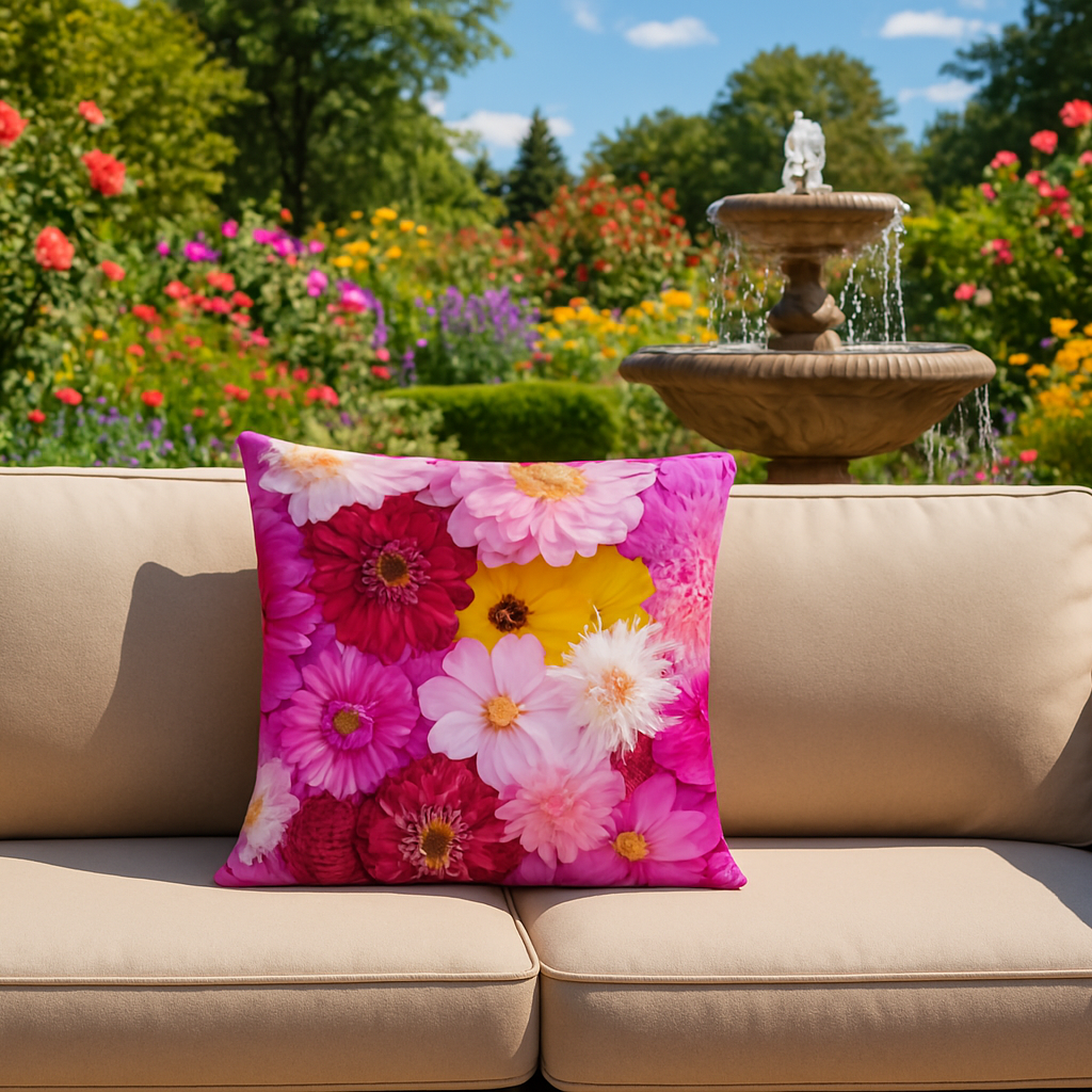 DONE® Kissenhülle FLORA SUMMER FLOWERS 45x45cm