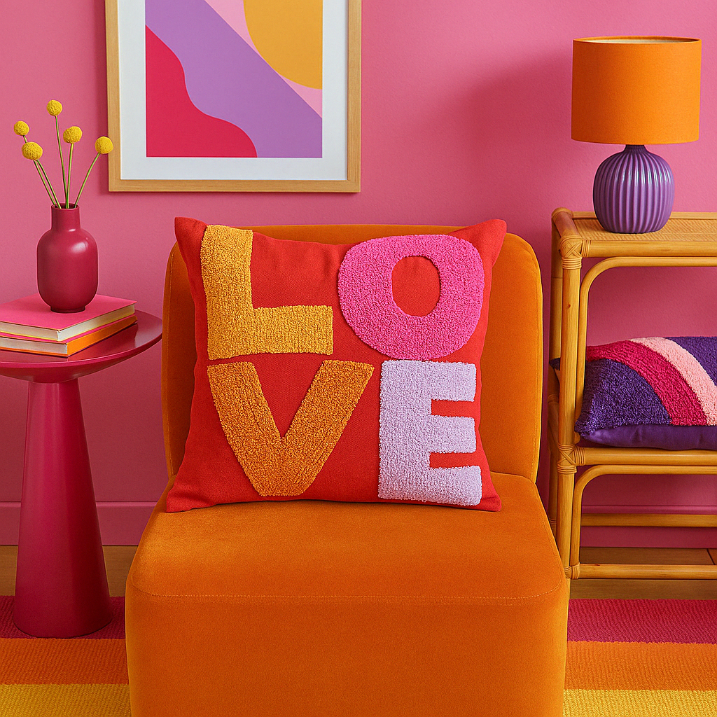 DONE® Kissenhülle LOVE 45x45 cm