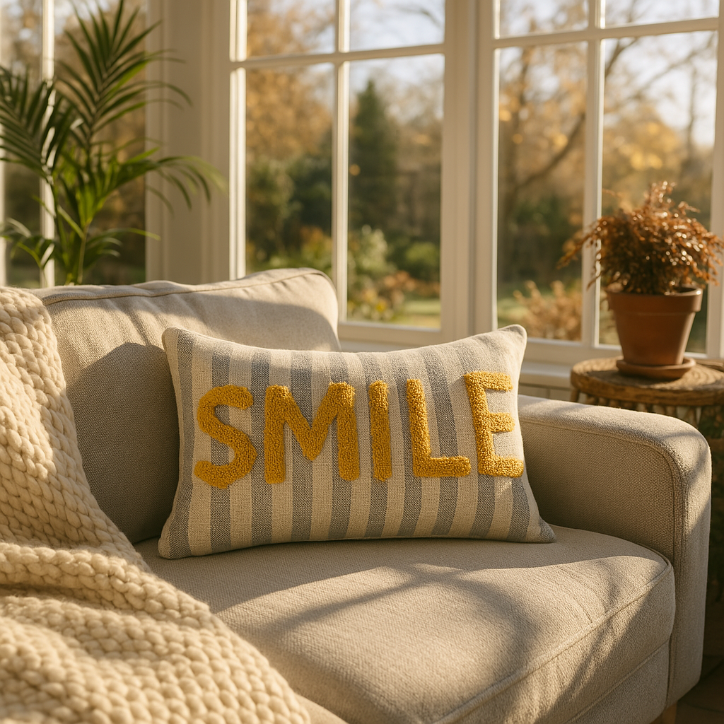 DONE® Kissenhülle SMILE 40x60cm