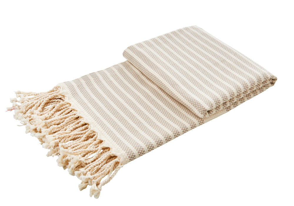 LOUNGE STRIPES PLUS Plaid 100x180cm - CaraHome