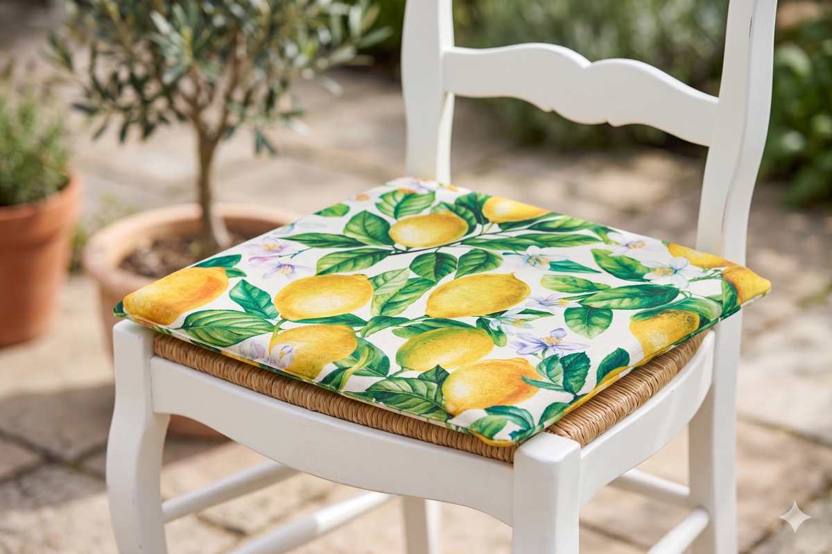DONE® Stuhlkissen LEMON 40x40cm