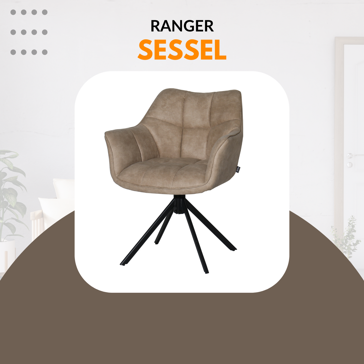 Ranger - Der Drehbare 180° Stuhl im Vintage-Stil