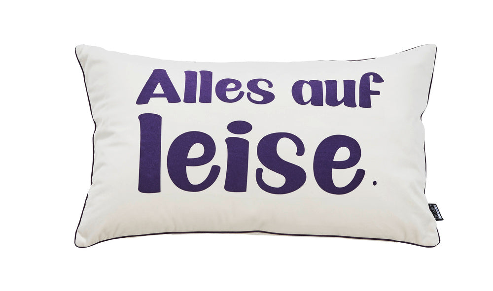 DONE® Kissenhülle VIBE/ALLES AUF LEISE