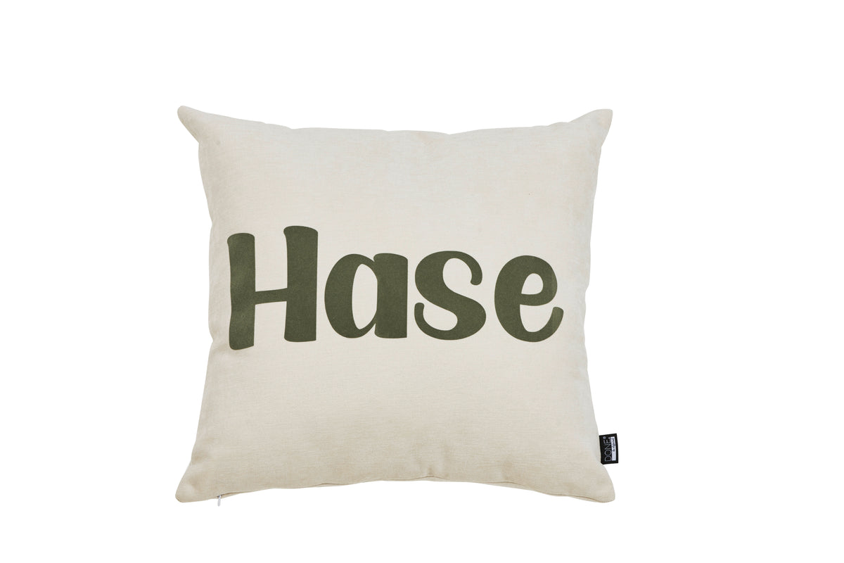 DONE® Kissenhülle HASE 45x45cm