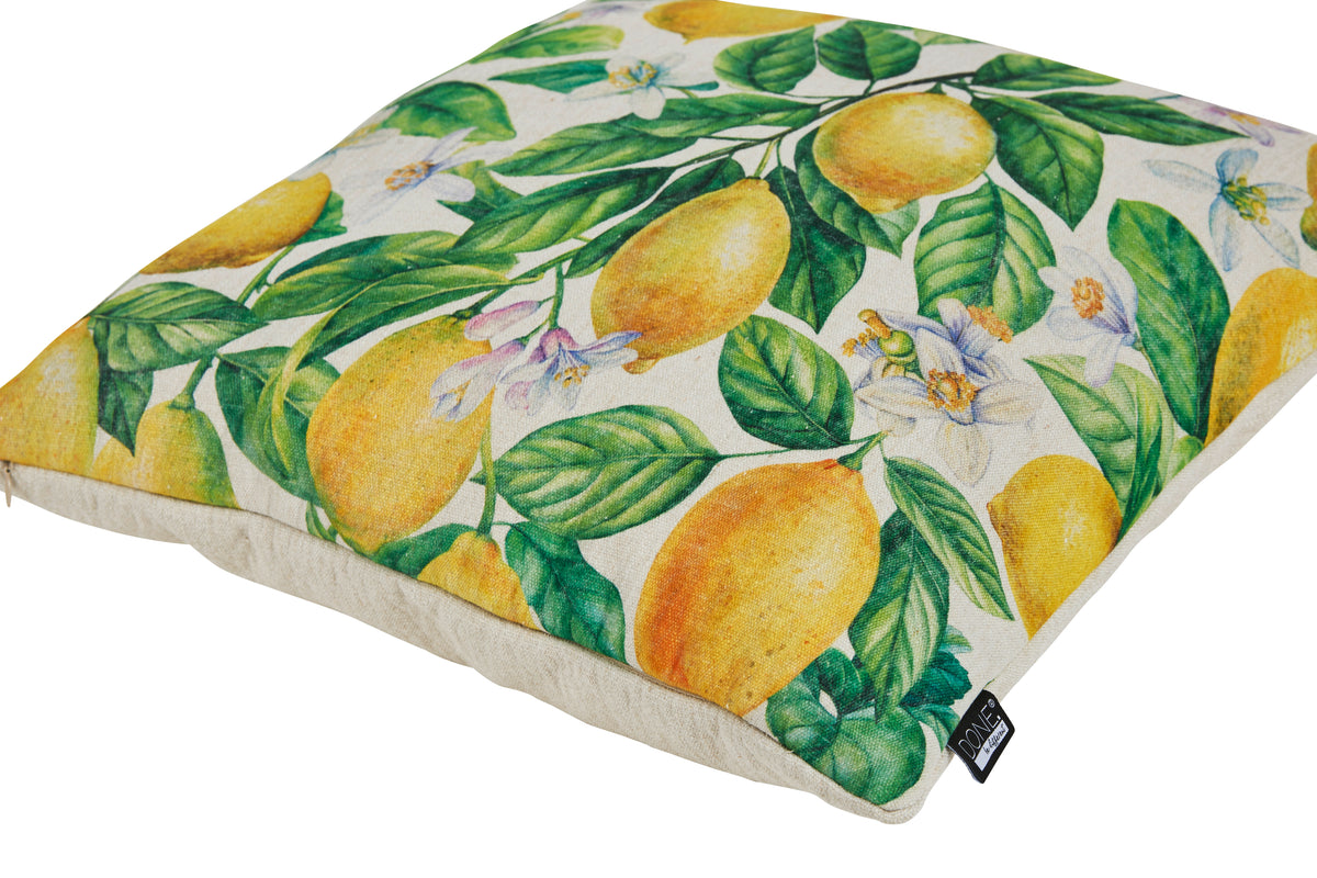 DONE® Kissenhülle LEMON 45x45cm
