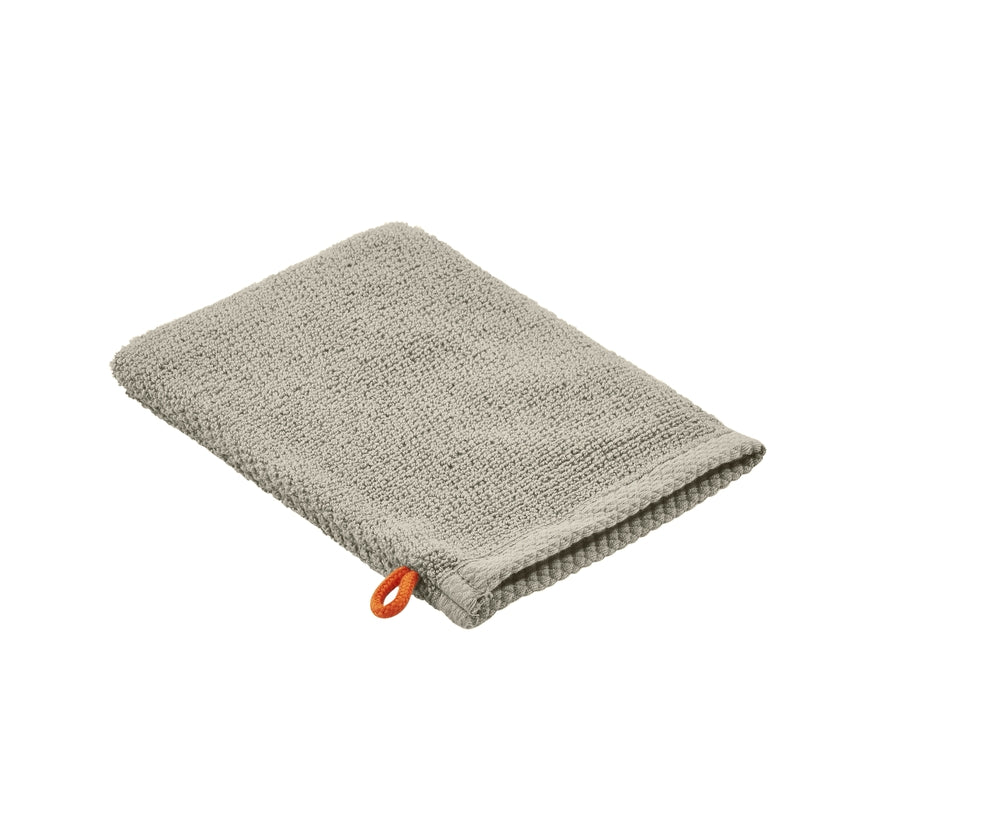 DELUXE Waschhandschuh 16x21cm Khaki - CaraHome