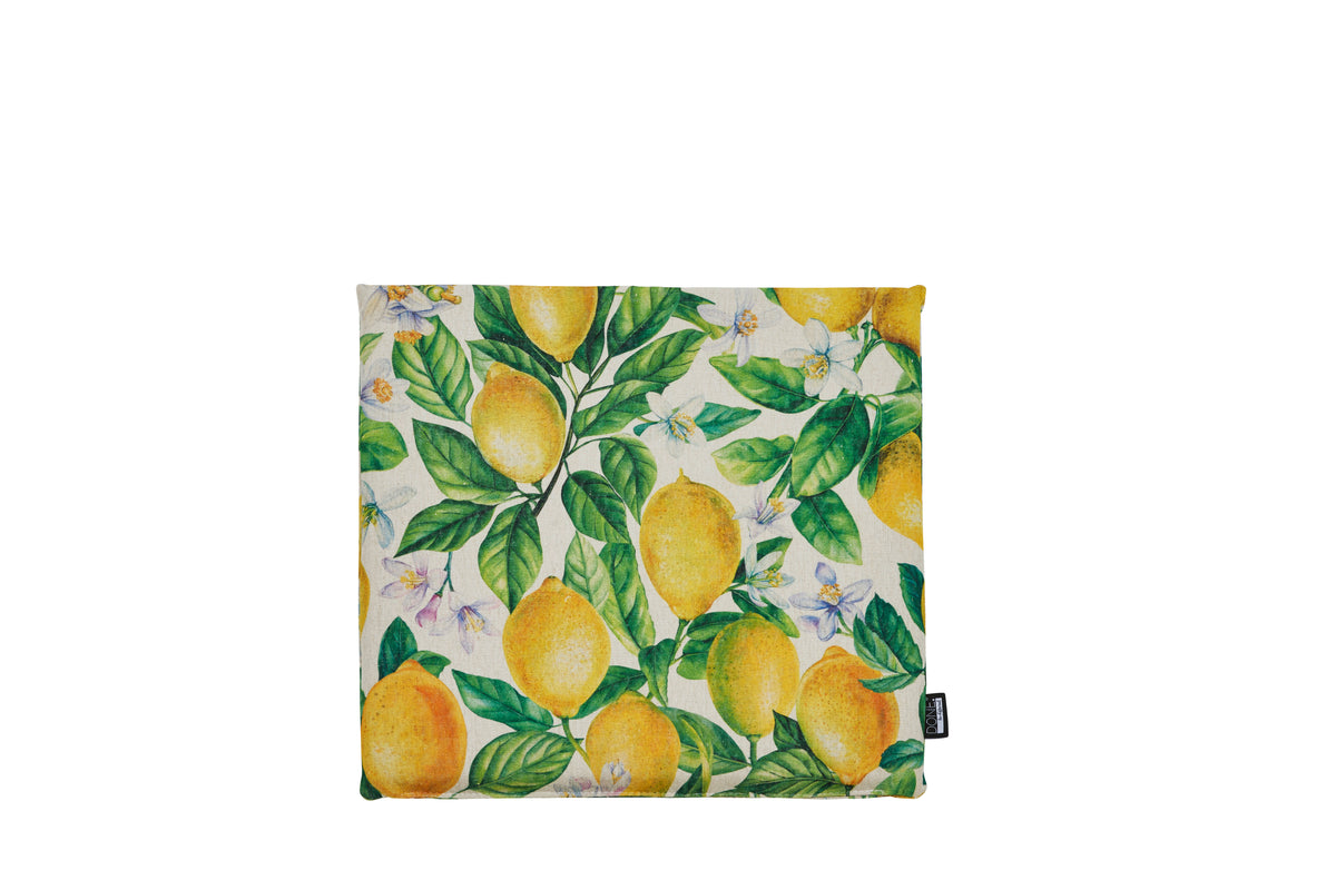 DONE® Stuhlkissen LEMON 40x40cm