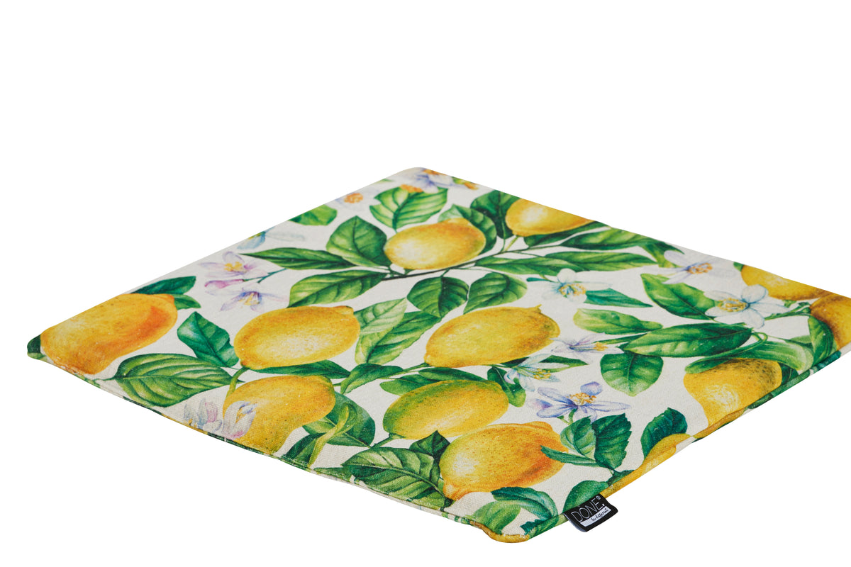 DONE® Stuhlkissen LEMON 40x40cm